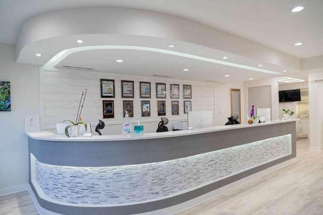 Front reception at Burke Dental Center in burke va