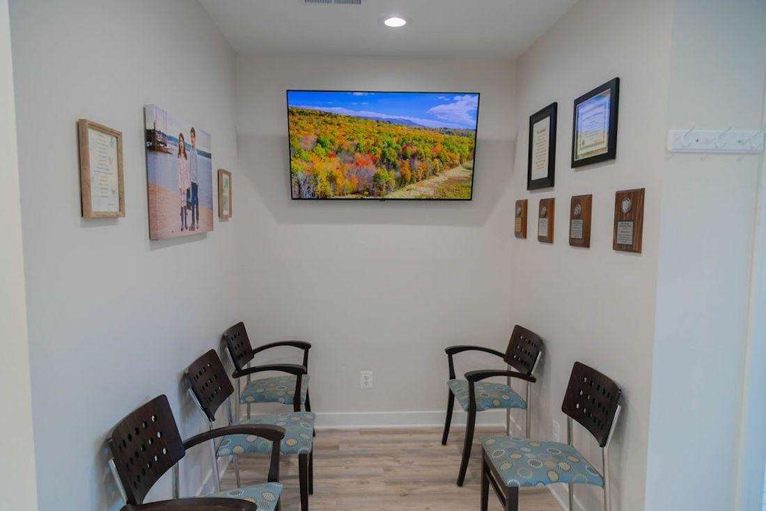 Waiting room at Burke Dental Center in Burke, VA